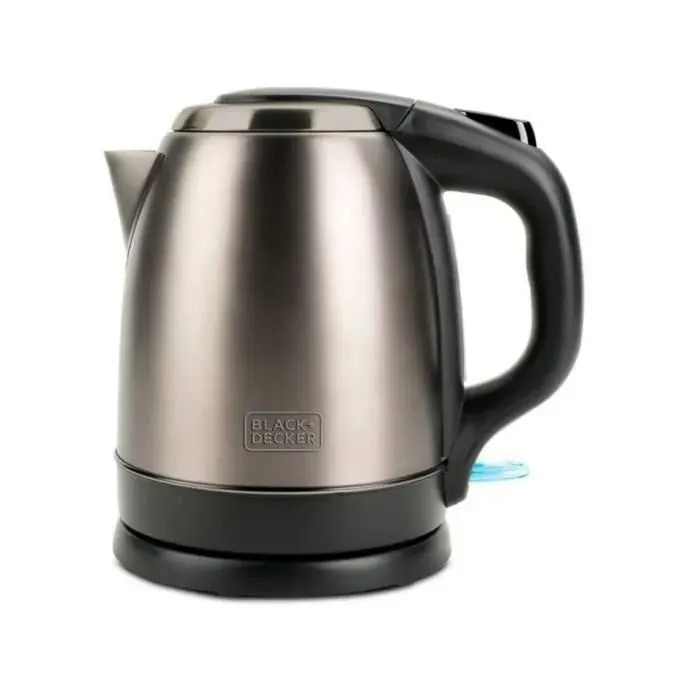 BLACK & DECKER - Bouilloire - 1.2 L - 2200W - socle 360° - Inox - BXKE2202E