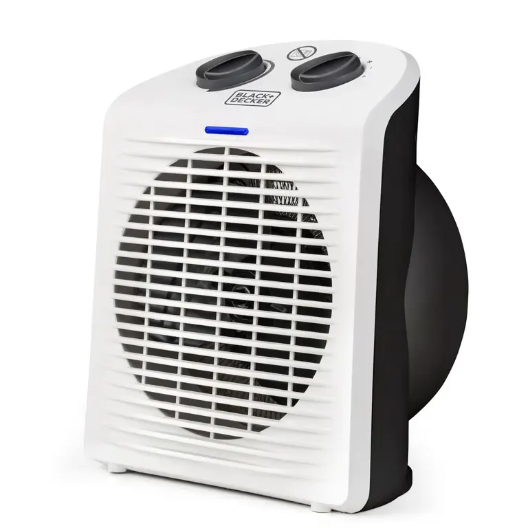 Black & Decker BXFSH2000E appareil de chauffage Intérieure Noir, Blanc 2000 W Chauffage de ventilateur électrique - Neuf