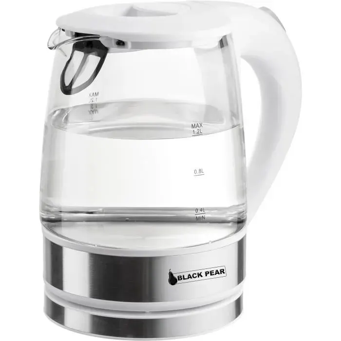 BLACKPEAR BSF 3000 Bouilloire sans fil en verre 12L - 1800 W