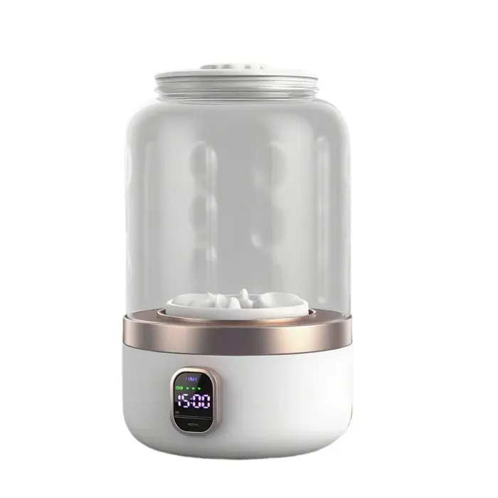 Blanc Mini machine à laver portable sans fil 1.5L 4000mAh lavage doux haute vitesse 2 modes USB Type-C