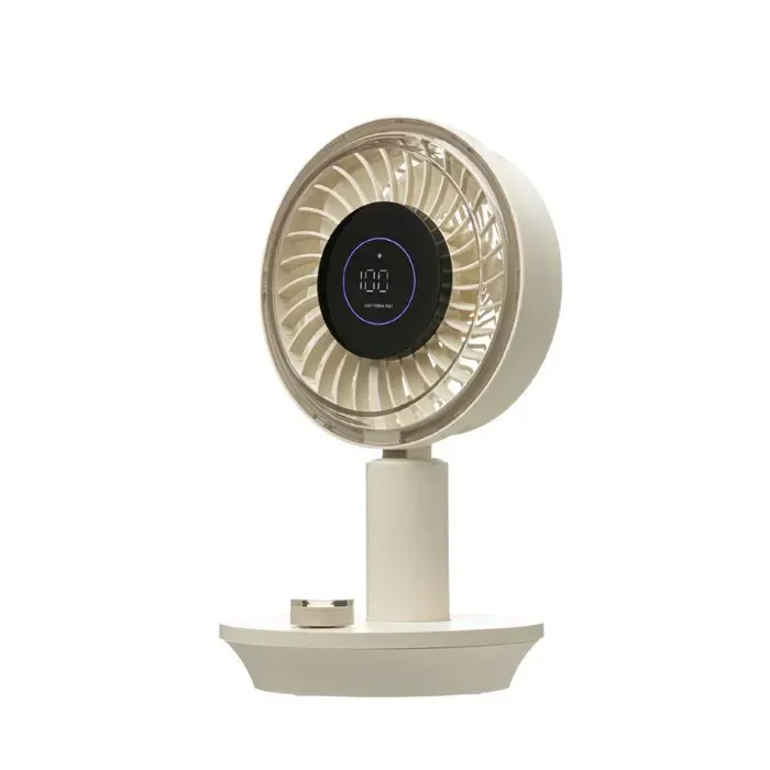 Blanc Ventilateur de bureau oscillant silencieux USB portable réglable 3 vitesses mini ventilateur table été économies dénergie