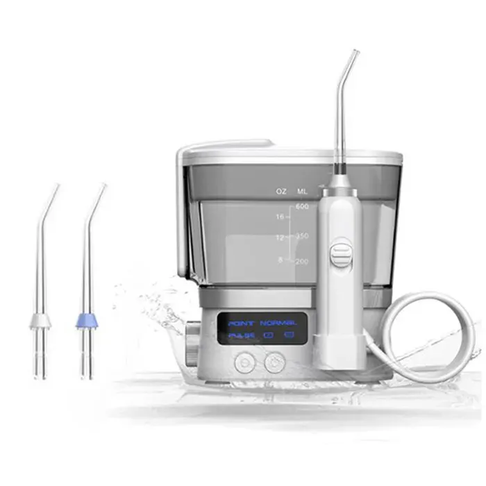 blanchisseur de dents Detartreur Avec deux buses standard étanche IPX7 Réglage du mode à 10 niveaux buse rotative à 360 degrés