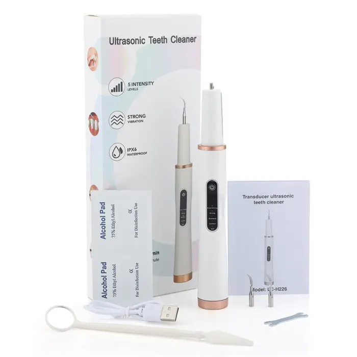 blanchisseur de dents - FAMICAM - Nettoyeur dents à ultrasons Réglage à 5vitesses les vibrations à haute fréquence peuvent protéger