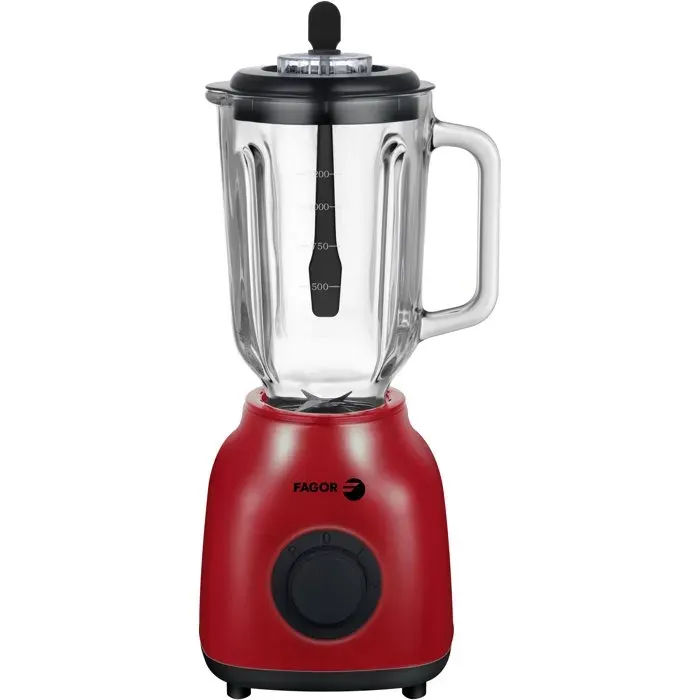 Blender 2-en-1 - FAGOR - FGB2153 - 400 W - Bol en verre gradué 15 L - Rouge