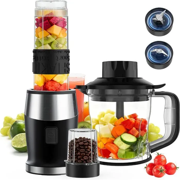 Blender 3-en-1 700 W - 24000 RPM 1.2 L / 570 ml / 300 ml sans BPA