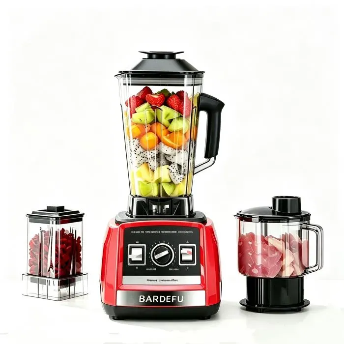 Blender 9500W Mixeur Multifonctions avec 3 Bol 2.5L+1.5L+0.5L Fonction pulsante 15 Vitesses Lames en Acier Inoxydable smoothies