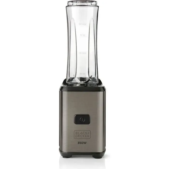 Blender BLACK+DECKER BXJBA350E de 350W 2 bouteilles de 600ml 4 lames en inox