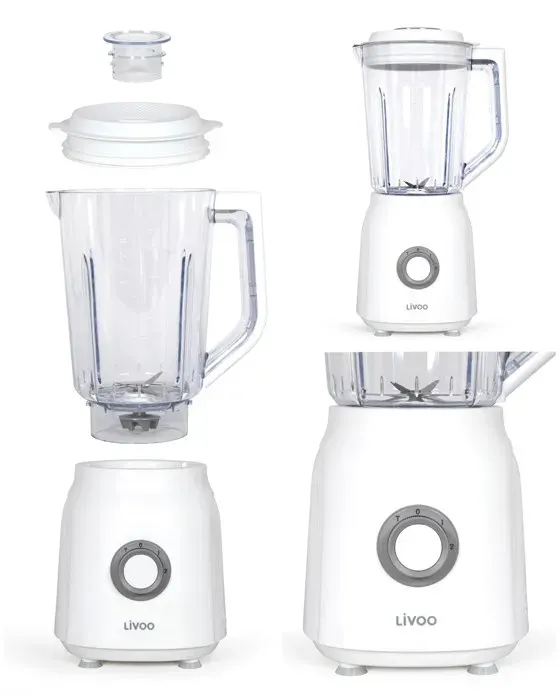 Blender - BLANC - 600W - Bol 1.5L - 2 Vitesses - Fonction Turbo