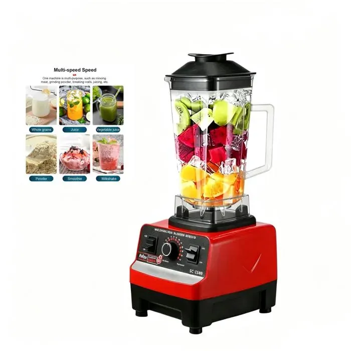 Blender Blender Mixeur 2 en 1 2 L Blender multifonction professionnel 2000 W Efficace Robot culinaire Pour mixer hacher et