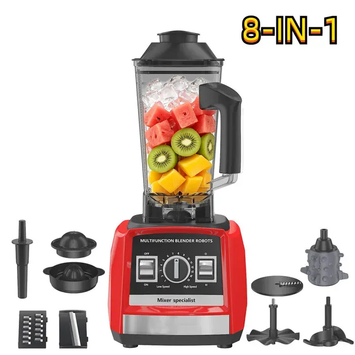 Blender Blender mixeur Mixeur électrique professionnel 9500W 3.0L 32000RPM Multifonction pour Extraction de jus broyage etc