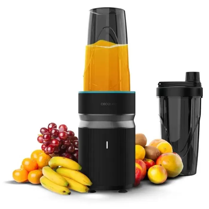 Blender - CECOTEC - Individual PowerTitanium 1000 Push2Go - 1000 W - 2 x 700 ml - 6 lames inox