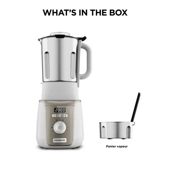 Blender chauffant - Kenwood SOUPEASY+ - CBL30.000CP - 1000 W - 175 L - 4 programmes - champagne