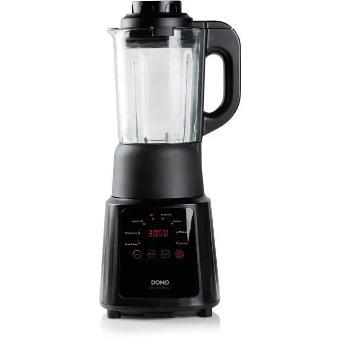 Blender chauffant multi fonctions - DOMO - DO726BL - 900 W - 12 L - 8 programmes - Affichage LED - Noir
