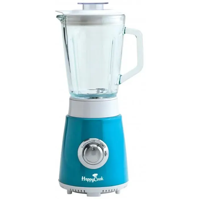 Blender classique - TELEFUNKEN - 250W - Bol en verre - 2 vitesses + pulse - Capacité 08L - Bleu — coloris Bleue