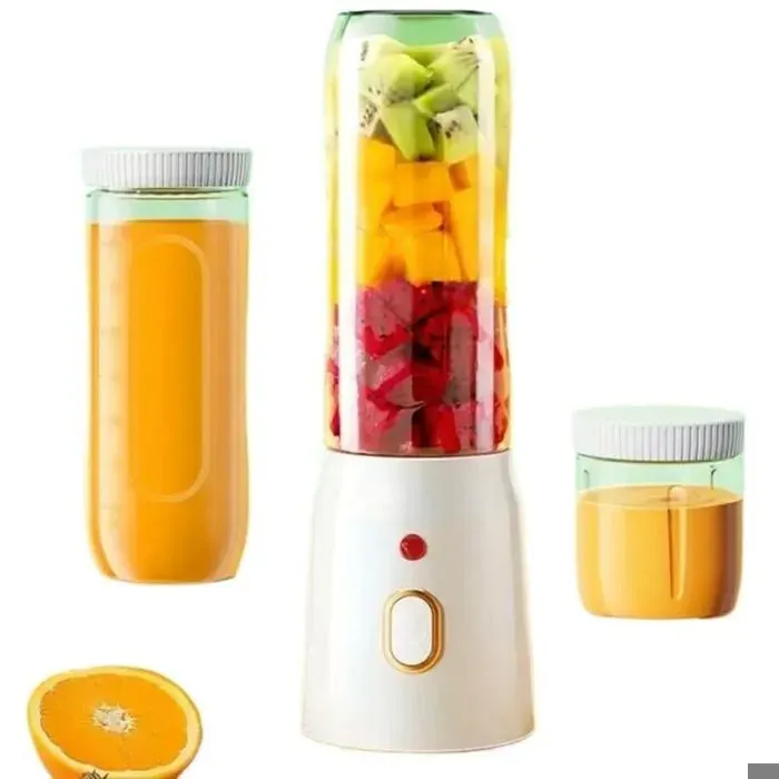 Blender électrique portable 500 ml rechargeable par USB sans fil et puissant idéal pour les smoothies milkshakes jus et autre