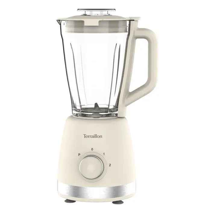 Blender électrique - Terraillon - SUNRISE - 600W - Bol en verre 15L - 2 vitesses - fonction pulse - 4 lames inox