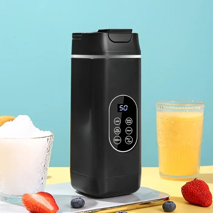 Blender haute puissance : pile la glace prépare des smoothies et des repas pour bébé Vitesse réglable [Noir]