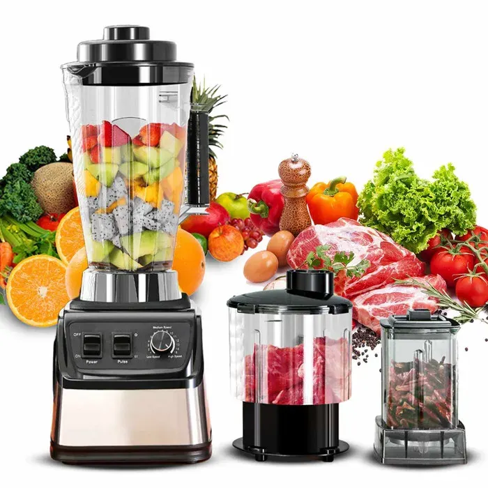 Blender Mixeur 3 En 1 Multifonction - Blender Chauffant Haute Puissance 9500W - Robot Cuisine Mixeur Hachoir Moulin - Smoothie Maker