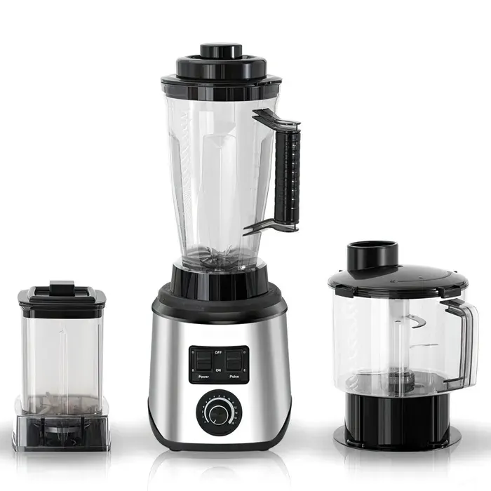 Blender Mixeur Professionnel 9000W 3 en 1 Professionnel Mixeur de 25L 8 Lames en Inox 15 Réglages Vitesse pour Smoothies Jus