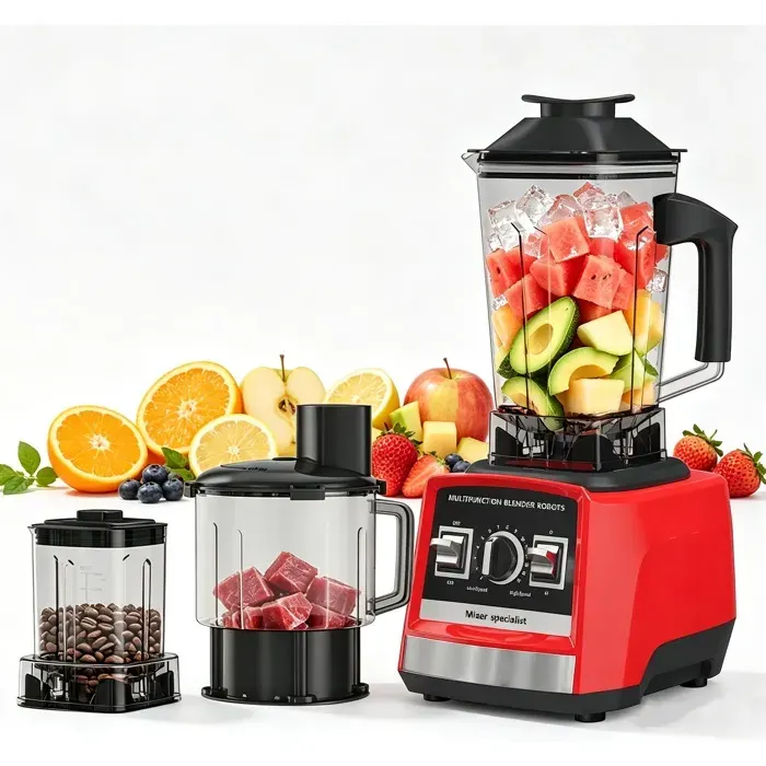 Blender multifonction 9500W 3L 32000 tr/min mixeur smoothie Mixeur blender 8 en 1 220‑240V pour la cuisine ménagère