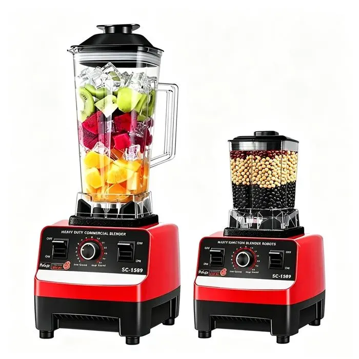 Blender multifonction professionnel Blender Mixeur 2 En 1 2000 W Avec récipient mélangeur de 2 L Sans BPA Pour mixer hacher et