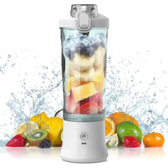 Blender Portable - ACELIFE - 600ml - 6 Lames Inox - Rechargeable - 20000 rpm