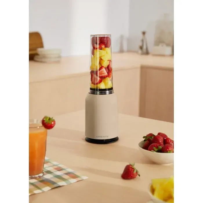 Blender Portable - Create - 230W - Verre 400ml - Lames Inox - Multicolore