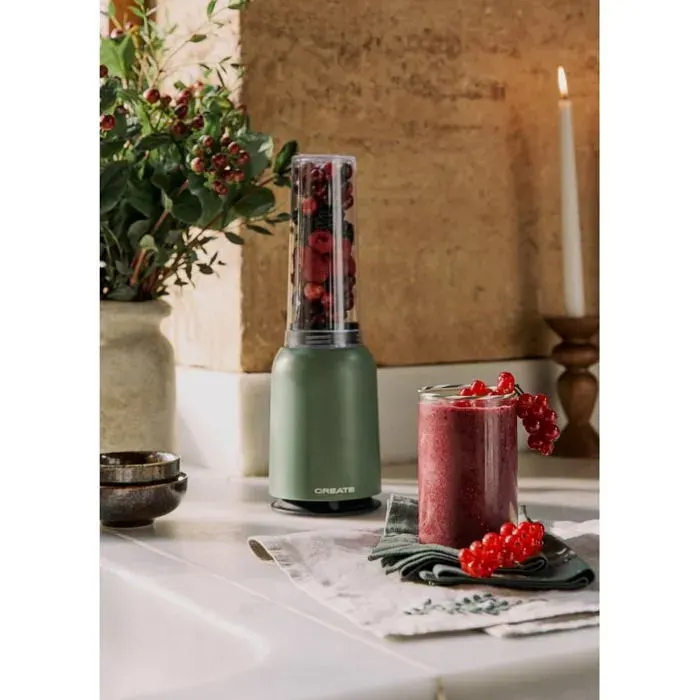 Blender portable - Create - 230W - Verre amovible 400ml - Vert sauge