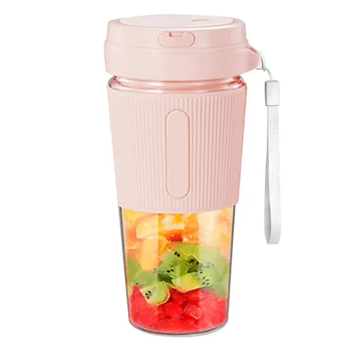 Blender portable – MLBQ – 300 ml sans fil rose – pour jus frais maison voyage étudiant