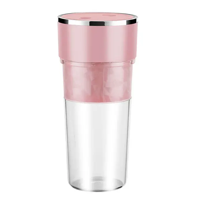 Blender portable – MLBQ – Mini juicer 12000RPM – sans fil 400ml – rose – pour voyage sport et bureau