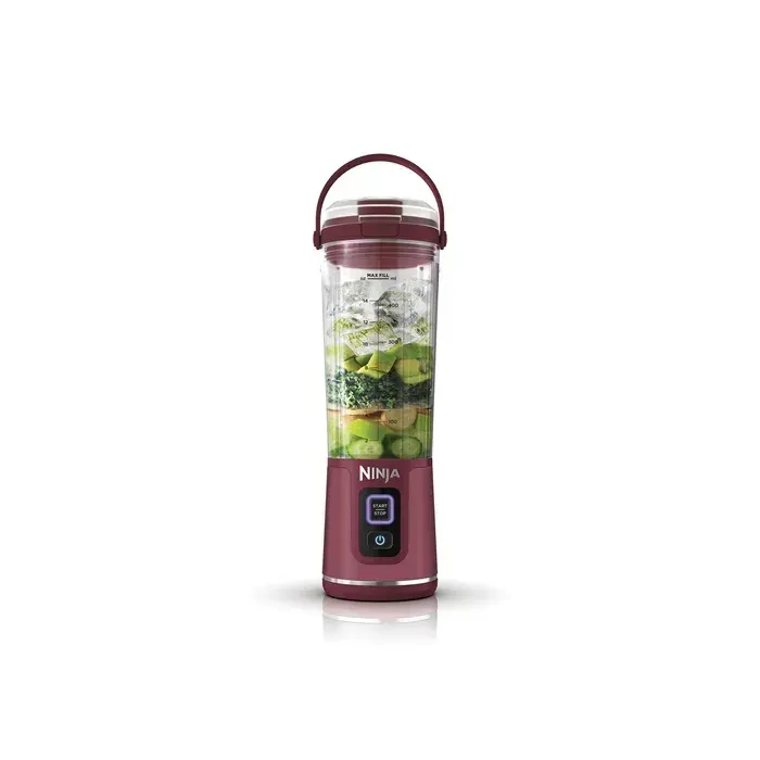 Blender portable Ninja Blast - BC151EUCR - bol 530 ml - autonomie 2h - sans fil - sans BPA - Cranberry