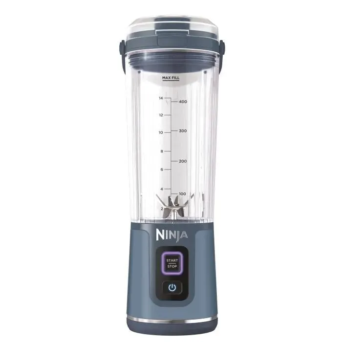 Blender portable Ninja Blast - BC151EUNV - bol 530 ml - autonomie 2h - sans fil - sans BPA - Bleu Denim