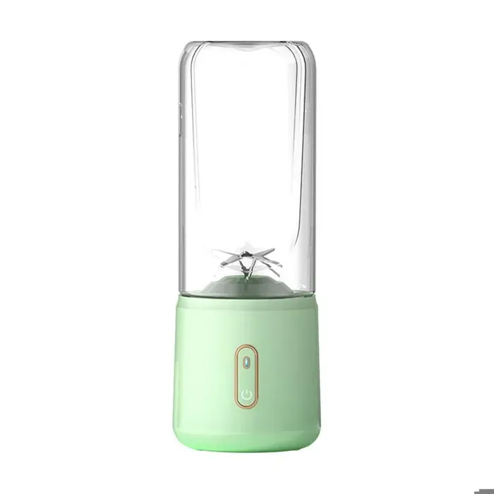 Blender portable sans fil mixeur électrique multifonction mini extracteur de jus gobelet rechargeable vert clair