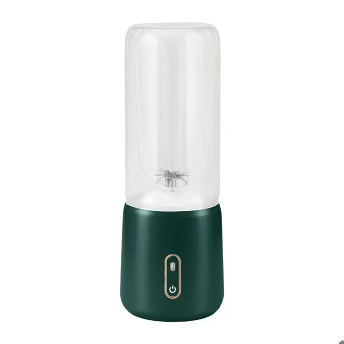 Blender portable sans fil mixeur électrique multifonction mini extracteur de jus gobelet rechargeable vert foncé