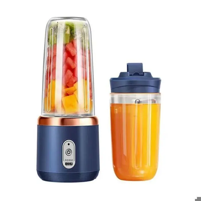 Blender Portable USB Mini Mixeur pour Smoothie 2 Bouteilles 400ml sans BPA