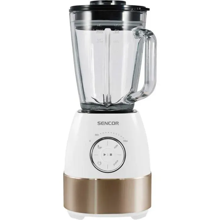 Blender - SENCOR - SBL 5870GD - 1800 W - 15 L - 24000 trs/min - Blanc / Or