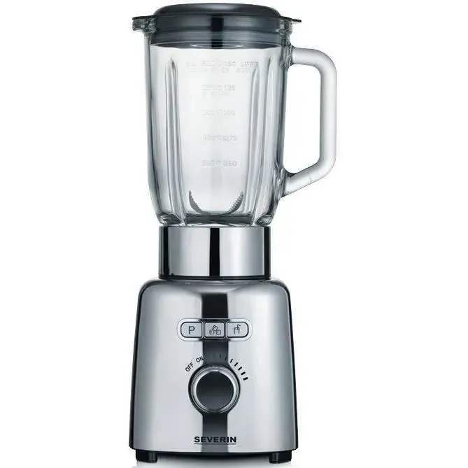 Blender- SEVERIN - SM3710 - 1000 W - Pichet en verre 15 L - Inox