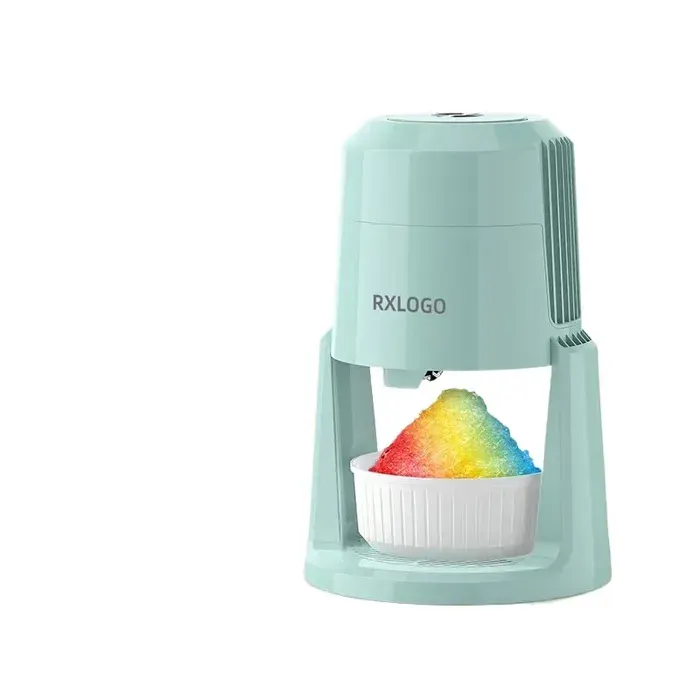 Bleu Machine à glace pilée automatique compacte électrique pour maison bar fête dessert granité glace frappée granita