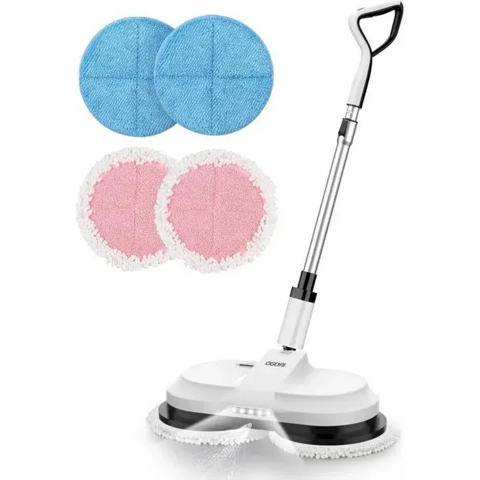 Bleu + rose 4 pcs aspirateur vadrouille électrique(sans vadrouille)