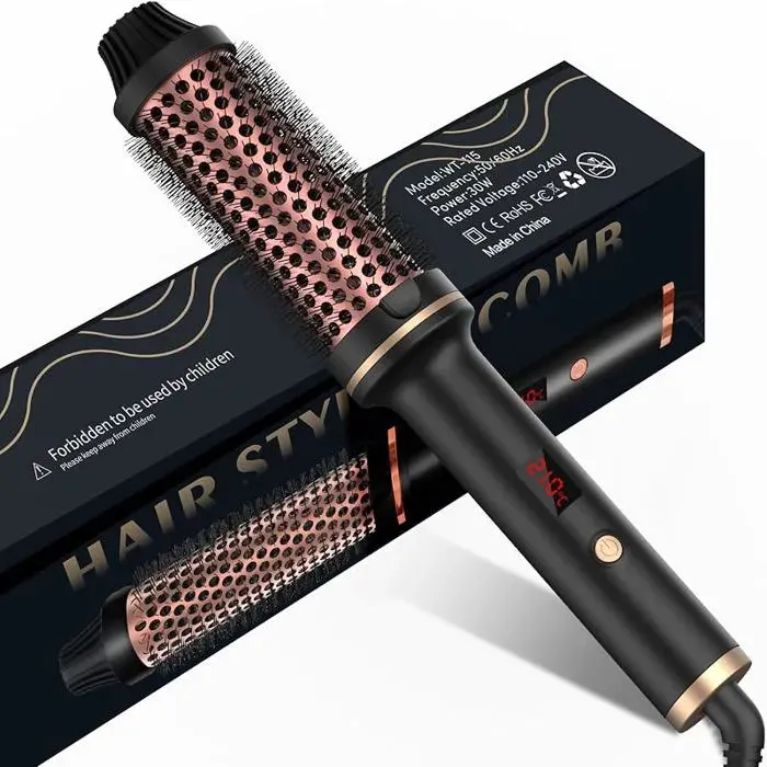 Blow Brush Blow Brush Thermal Brush 38 mm Thermal Brush Blow Brush Heating Brush 38 mm for CurlingSmoothingBck FER A FRISER
