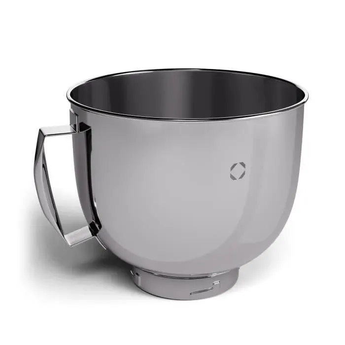 Bol en acier inoxydable - KLARSTEIN - Chiara - 5 L - Compatible lave-vaisselle - Poignée ergonomique
