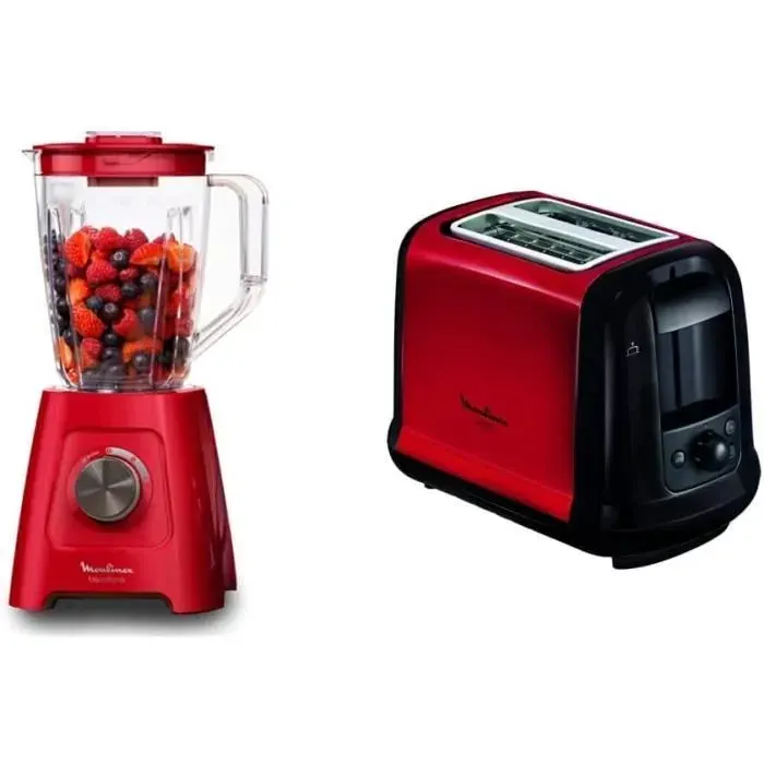 Bol mixeur blender - Moulinex - Blendforce - 600 W - 2 vitesses - 2 L - Fonction Pulse