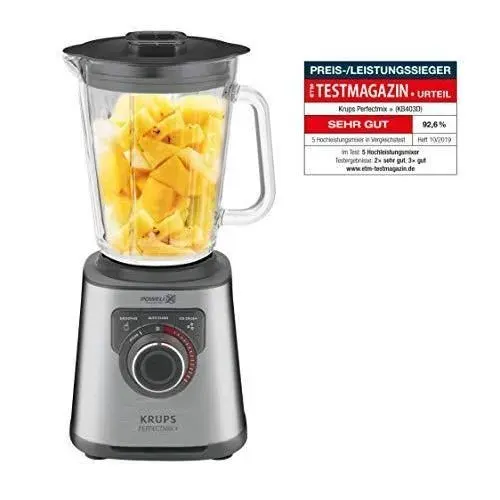 Bol mixeur - KRUPS - KB403D11 - 1200 W - 15 Litres - Acier Inoxydable