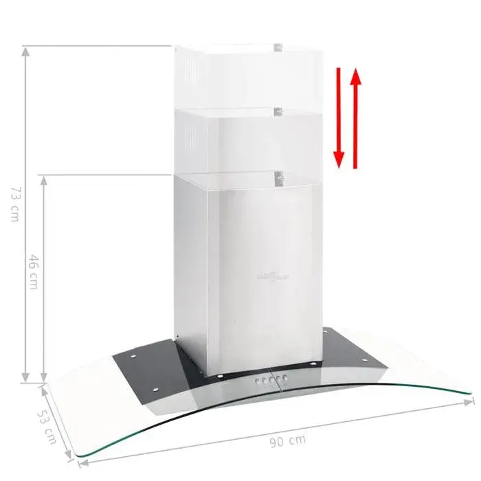 Bon plan Hotte - JILIHOT - Hotte aspirante murale 90cm - Acier inoxydable 756 m³/h LED Thome5974651