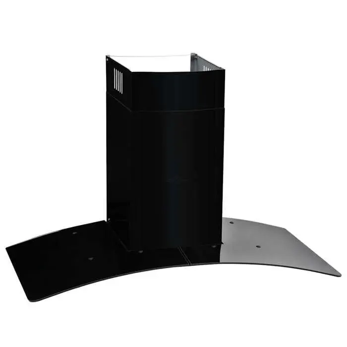 BONNEVIE - 1parcel - Hotte murale Acier inoxydable 756 m³/h 90 cm Noir - Hottes aspirantes yfo64p82