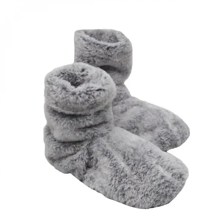 Boots chauffants micro-ondes déhoussables - Vivezen - Gris - Du 36 au 43