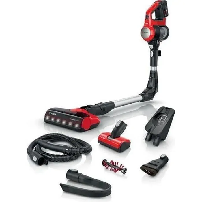 BOSCH Aspirateur balai Unlimited 7 - Rouge