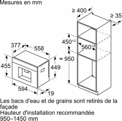 Bosch - Expresso Broyeur Encastrable Ctl7181b0 Série 8 — vue 4