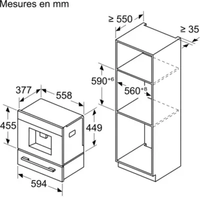 Bosch - Expresso Broyeur Encastrable Ctl7181b0 Série 8 — vue 5