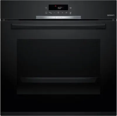 Bosch - Four Encastrable Hba372bb4 - Chaleur Pulsée - Hydrolyse - Pyrolyse - Porte Froide - Mode Friture Sans Huile Air Fry